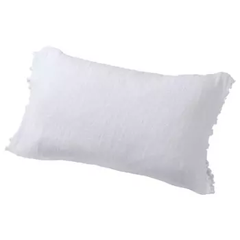 nishikawa Pillow cover Compatible with 63x43cm pillow size Made in Japan Stretchable material Washable Fluffy Soft Pile Volume Stretchable Plain White