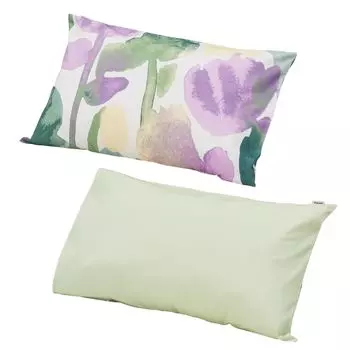 nishikawa Pillow cover Compatible with 63x43cm pillow size Washable cotton Finlayson Kumpura Inner cover type Reversible Made in Japan Lavender лавандовый
