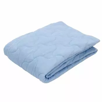 Nishikawa Seven Days cotton fluffy pile mattress pile cotton that is gentle on the fluffy texture that wraps you can be used with futons and elastic синий
