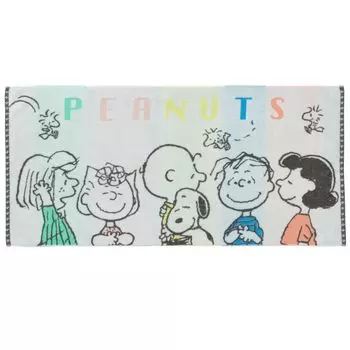 nishikawa Snoopy Bath Towel 60X120cm Washable Cotton yarn Specification Made with hollow yarn Soft and light Moisture absorbing Fluffy Colorful белый