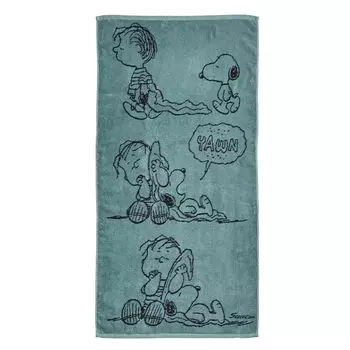 nishikawa Snoopy Bath Towel 60X120cm Washable Cotton Linus Made in Japan Made in Imabari Green XT15306601 PN5604TW Blanket [Nishikawa] 100% Linus s зелёный