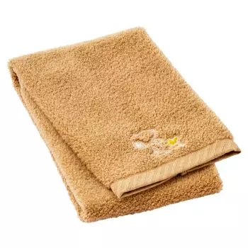 Nishikawa Snoopy Face Towel 34X80cm Washable Cotton Soft with yarn Made with hollow yarn Soft and light Moisture absorbent Fluffy embroidery Made in