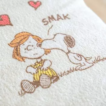 Nishikawa Snoopy Хлопковое Одинарное Полотенце Сделано в 6216 Одинарное 100% Одеяло, Лето, Япония, Влаговпитывающее, Обнимашка/Слоновая кость [72]54202