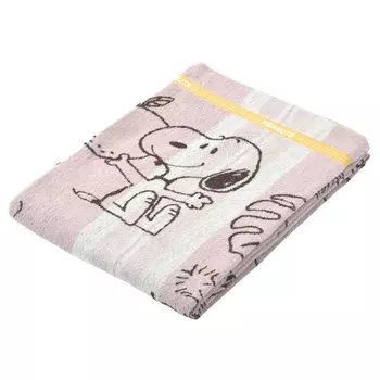 Nishikawa Snoopy Towel PEANUTS Fruit FR03500001 Blanket, Single, Washable, 100% Cotton, Print, Pink, PN3600BD, розовый