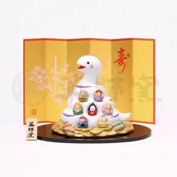 Nishikiya Shofukumi Lucky 11 см x Ширина 12 см x Глубина Знак зодиака (Семь Богов) [Высота 9,5 см]