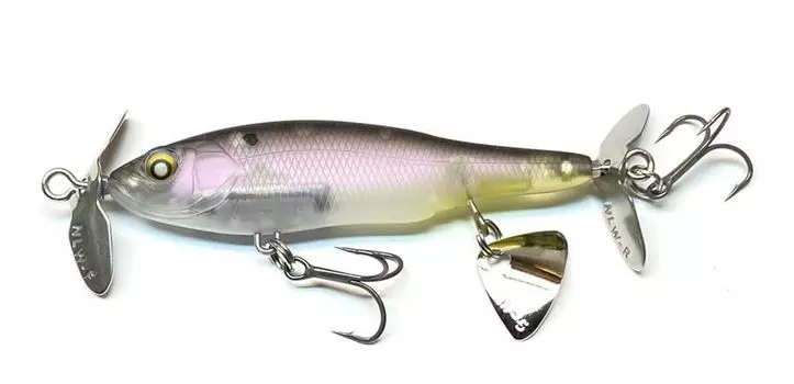 Nishine Lure Works BABY ABINO 70F Ghost Shad #4