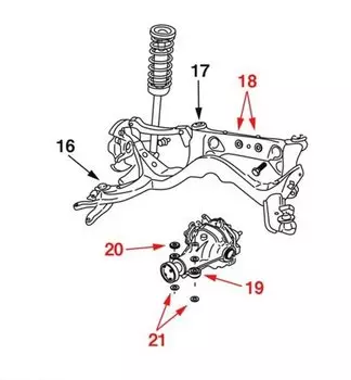 Nismo Insulator Differential Mount Bush Parts 55401-RS590
