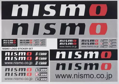 nismo logo sticker set (A4 size) 99992-RN237
