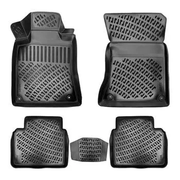 Nissan Altima (After 2018) High-Quality and Durable Rubber Car Floor Mats - Odorless, Non-Slip, Long-Lasting