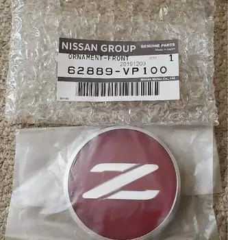 Nissan Fairlady Z Z32 Передняя эмблема Z красная 62889-VP100 F/S 90-00 300ZX