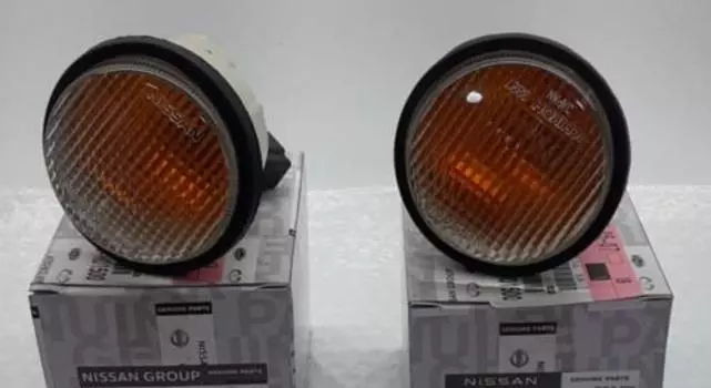 NISSAN FIGARO E-FK10 Front Grille Turn Signal Lamp LH RH Set Genuine JDM New