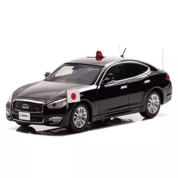 Nissan Fugue 370GT от RAI 1/43 (Y51) Автомобиль VIP-охраны Департамента безопасности Главного управления полиции 2018 г. (Спецификация по подъему национального флага) официальный