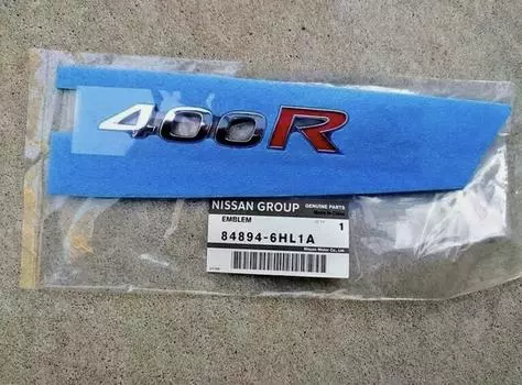 Nissan Genuine OEM 400R Trunk Badge Emblem Q50 Q60 Infiniti 84894-6HL1A