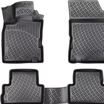Ниссан Кашкай (2013-2021) Высококачественные и прочные резиновые автомобильные коврики — без запаха, нескользящие, долговечные.