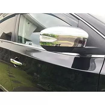 Nissan New Sylphy B17 Позолоченная крышка зеркала двери Крышка бокового зеркала Пользовательские детали Отделка Экстерьер Левый и правый (Крышка дверного зеркала)