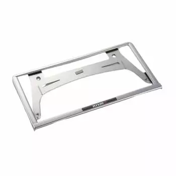 NISSAN NISSAN Nissan Collection NISMO NISMO Black Chrome License Plate Rim Number Frame 1 Piece with NISMO Emblem