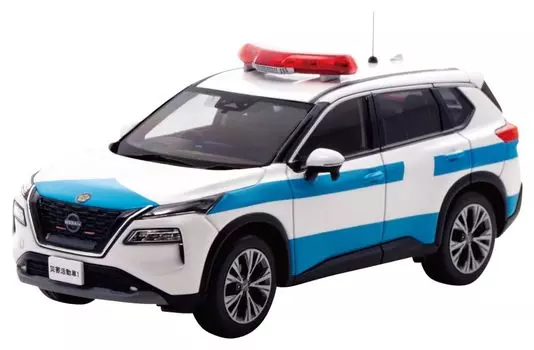 Nissan S 2022 Полицейский штаб, отдел безопасности, полиция по борьбе с беспорядками, автомобиль для ликвидации последствий стихийных бедствий, готовый продукт H7432210 RAI S 1/43 X-Trail e-4ORCE