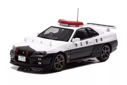 Nissan Skyline 2001 Сайтама префектурная полиция скоростной автомагистрали дорожная полиция автомобиль официальный магазин ограниченный готовый мини-автомобиль RAI S 1/43 GT-R (БНР34)