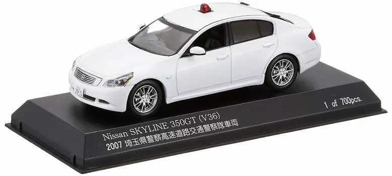 Nissan Skyline 350GT 2007 Сайтама префектурная полиция скоростной автомагистрали транспортное средство завершенный продукт RAI S 1/43 (V36) (Белый в маске) белый