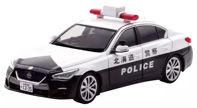Nissan Skyline GT 2021 Hokkaido Police Department Traffic Division Автомобиль завершенный продукт H7432101 RAI S 1/43 (V37) (Маленький 62)