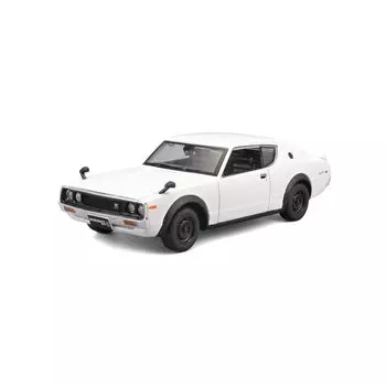 Nissan Skyline и модель Maisto/Maisto 1973 2000GT-R#KPGC110#Kenmeri#Ken Mary1/24 литой миникар/белый белый