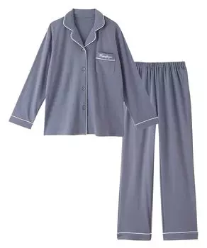 Nissen Pajama and Loungewear Soft Smooth Shirt Blue Size L Women s Set, 100% Cotton, Pajamas, Gray,