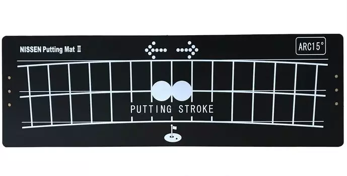 Nissen Polytec Putting Mat LL for Practice Made in Japan Black 70 x 23cm Approx. чёрный