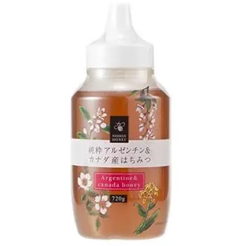 Nissin Honey Pure Аргентинский канадский мед 720 x 6 бутылок &