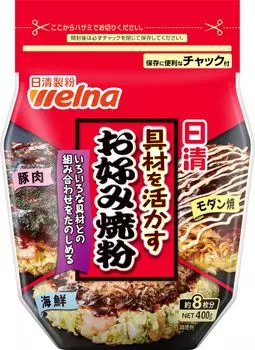 Nissin Okonomiyaki powder that brings out the best in ingredients 400g