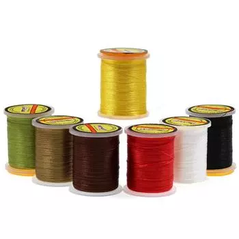 Нить для завязывания мушек 50D для маленьких сухих мушек, размер 16-22 #, инструмент для завязывания мушек, латунный нитевдеватель/насадка