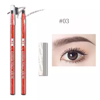 Нить-карандаш для бровей, водонепроницаемый, не размазывающийся, визажист, твердый стержень 4.2g