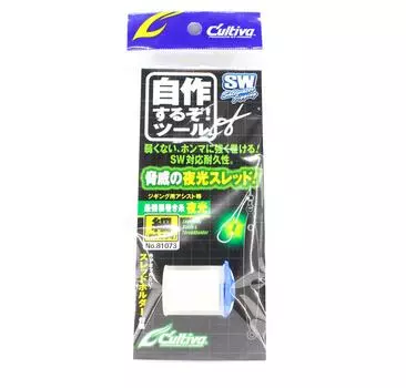 Нить с крючком Owner Strong Bobin Assist Lumo, размер S 0,25 мм, 40 м (3400)