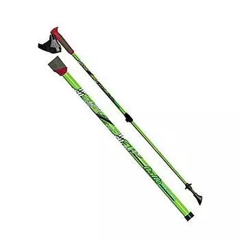 nite naito Made in Japan Full Carbon Telescopic Nordic Walking Pole International Set of 2 Keiko Green (Night) (Night Crafts) 2-Step NWP-2140804