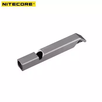 NITECORE NWS10 120 дБ из титанового сплава, легкий свисток для выживания, аварийный свисток для приключений, тренировочный свисток, птица, голубь, собака