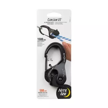 NITEIZE Cam Jam Aluminum XT Large, подлинный черный, Ш48 x В98 x Г23 мм NCJLA-01-R3 (японский продукт)