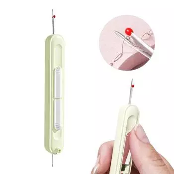 Нитевдеватель 2-в-1, выдвижной нитевдеватель и устройство для удаления швов, автоматическая заправка нити фиолетовый