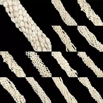 Нитка натуральных бирюзовых бусин, свободные бусины для ожерелья, браслета, подвески, изготовление ювелирных изделий своими руками, аксессуары ручной работы 4