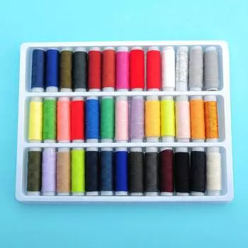 Нитки для шитья 39 цветов нитки для домашней вышивки нитки для ручного шитья цветные нитки для самостоятельного шитья