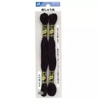 Нитки для вышивки карманов, черные, рулон 8 м x 2 шт. Co., Ltd.