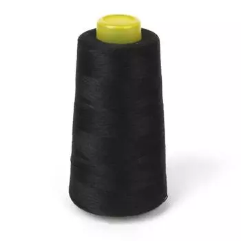 Нитки полиэстеровые для швейной машины 3000 ярдов 40S/2 чёрный
