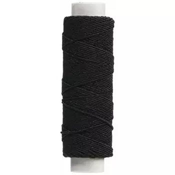 Нитки швейные мягкие резиновые KIYOHARA Sankokko, длина 20 м, черные, SUN40-94