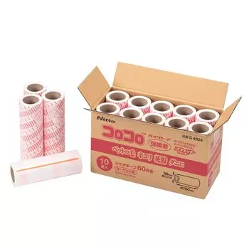 Nitoms CoroCoro Высококачественная SC прочная клейкая запасная лента Быстро режет 60 кругов 10 рулонов C4824 Белый белый