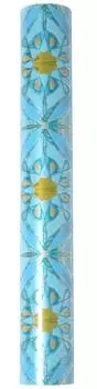 Nitoms Decolfa Window Sheet Blue Stained Glass Style UV Protection M4200