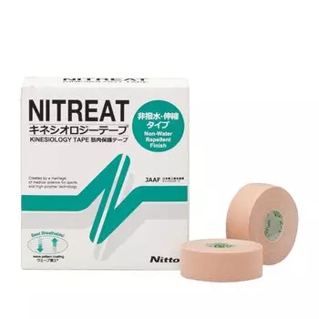 Nitoms Nitreat Kinesiology Standard Muscle Protection Resistance to Ширина 25 мм x Длина 5 м рулоны Лента, Тип, Лента, Многооберточная упаковка, Растягивающаяся, бежевый