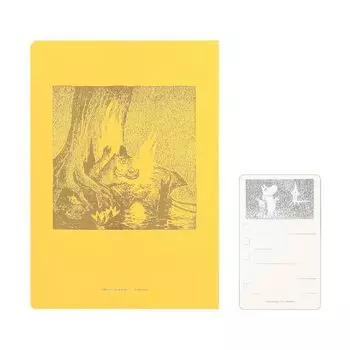 Nitoms STALOGY 365 Days Sticker X1463 Блокнот, B6, Клетка, Муми-тролль, Желтый, Набор для дел,