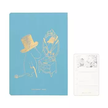 Nitoms STALOGY Год Муми-троллей Наклейка ToDo X1465 Блокнот, 1/2 Блокнота, B6, Клетка, Синий, Набор,