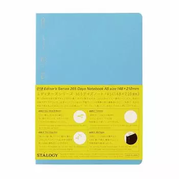 Nitoms STALOGY Note A5 Graph 365 Days Note Blue S4106