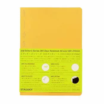 Nitoms STALOGY Note A5 Graph 365 Days Note Yellow S4107