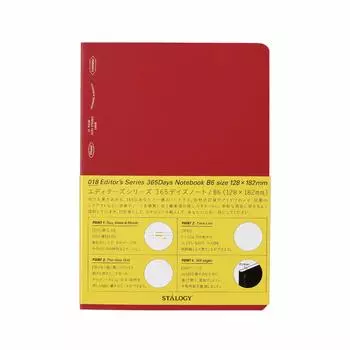 Nitoms STALOGY Note B6 Graph 365 Days Note Red S4120