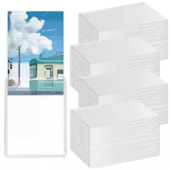 NITONAMI Top Loader Обычная загрузка карт Хранение коллекционных карточек Хранение ПВХ Материал Ультрапрозрачный (Набор 120)